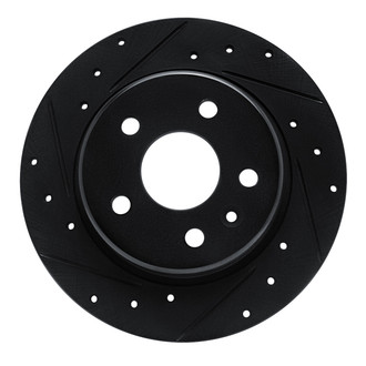 R1 Concepts® - eLINE™ Drilled and Slotted 1-Piece Rear Driver Side Brake Rotor