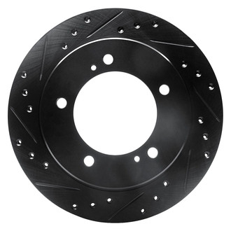 R1 Concepts® - eLINE™ Drilled and Slotted 1-Piece Front Driver Side Brake Rotor