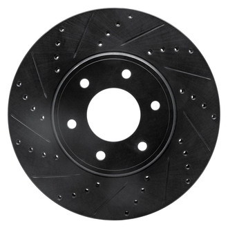 R1 Concepts® - eLINE™ Drilled and Slotted 1-Piece Front Driver Side Brake Rotor