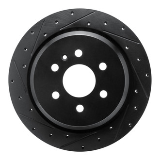 R1 Concepts® - eLINE™ Drilled and Slotted 1-Piece Rear Driver Side Brake Rotor