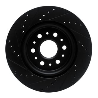 R1 Concepts® - eLINE™ Drilled and Slotted 1-Piece Rear Passenger Side Brake Rotor