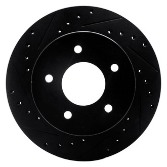 R1 Concepts® - eLINE™ Drilled and Slotted 1-Piece Front Driver Side Brake Rotor
