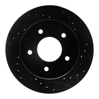 R1 Concepts® - eLINE™ Drilled and Slotted 1-Piece Front Passenger Side Brake Rotor