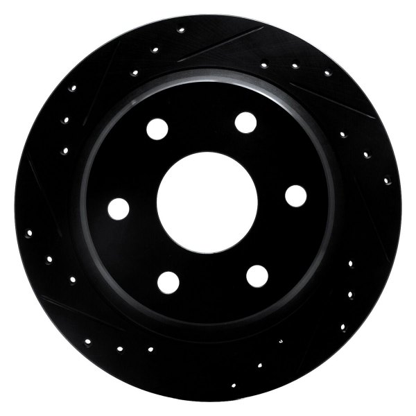 R1 Concepts® - eLINE™ Drilled and Slotted 1-Piece Rear Brake Rotor