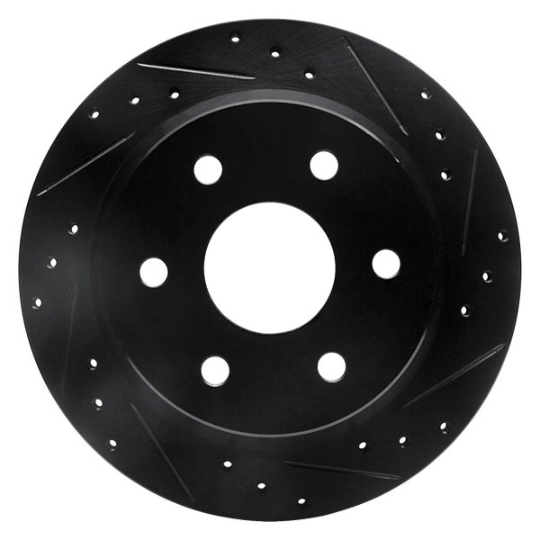 R1 Concepts® - eLINE™ Drilled and Slotted 1-Piece Rear Brake Rotor