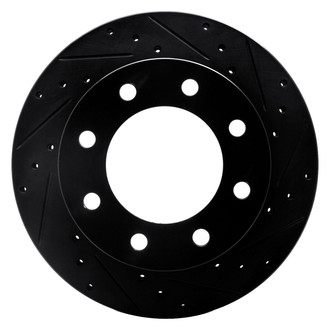 R1 Concepts® - eLINE™ Drilled and Slotted 1-Piece Front Passenger Side Brake Rotor