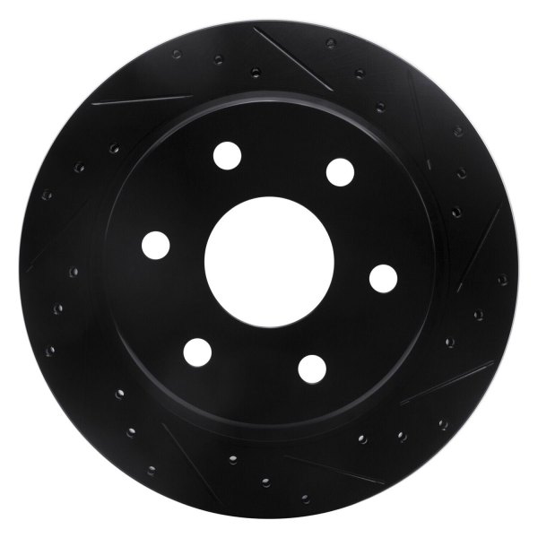 R1 Concepts® - eLINE™ Drilled and Slotted 1-Piece Rear Brake Rotor