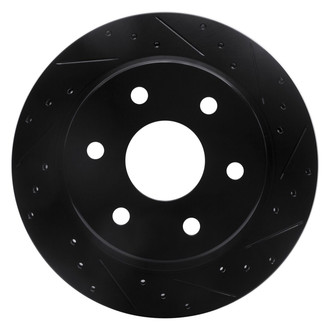 R1 Concepts® - eLINE™ Drilled and Slotted 1-Piece Rear Passenger Side Brake Rotor