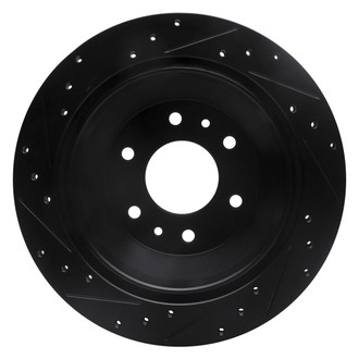 R1 Concepts® - eLINE™ Drilled and Slotted 1-Piece Rear Passenger Side Brake Rotor
