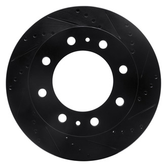 R1 Concepts® - eLINE™ Drilled and Slotted 1-Piece Front Passenger Side Brake Rotor