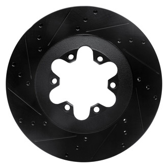 R1 Concepts® - eLINE™ Drilled and Slotted 1-Piece Front Driver Side Brake Rotor