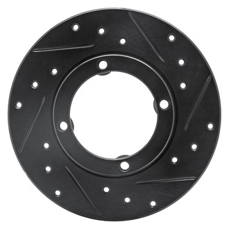 R1 Concepts® - eLINE™ Drilled and Slotted 1-Piece Front Passenger Side Brake Rotor