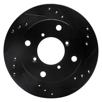 R1 Concepts® - eLINE™ Drilled and Slotted 1-Piece Front Passenger Side Brake Rotor