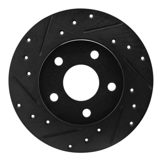 R1 Concepts® - eLINE™ Drilled and Slotted 1-Piece Rear Driver Side Brake Rotor