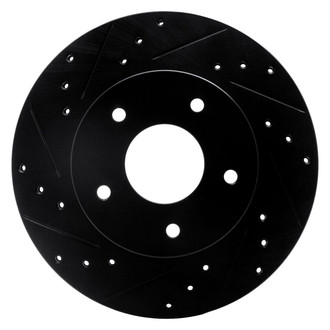 R1 Concepts® - eLINE™ Drilled and Slotted 1-Piece Rear Driver Side Brake Rotor