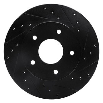 R1 Concepts® - eLINE™ Drilled and Slotted 1-Piece Rear Passenger Side Brake Rotor
