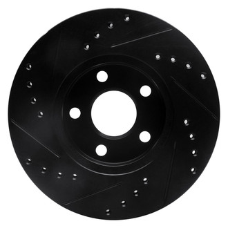 R1 Concepts® - eLINE™ Drilled and Slotted 1-Piece Front Passenger Side Brake Rotor