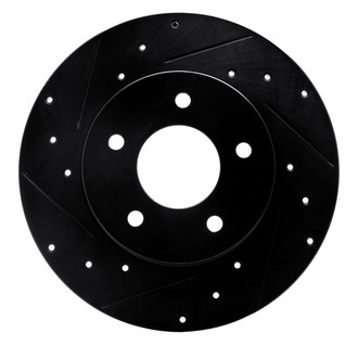 R1 Concepts® - eLINE™ Drilled and Slotted 1-Piece Rear Driver Side Brake Rotor