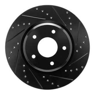 R1 Concepts® - eLINE™ Drilled and Slotted 1-Piece Front Passenger Side Brake Rotor