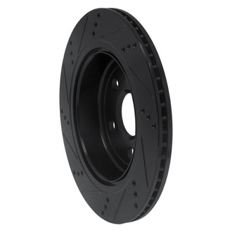 R1 Concepts® - eLINE™ Drilled and Slotted 1-Piece Rear Passenger Side Brake Rotor