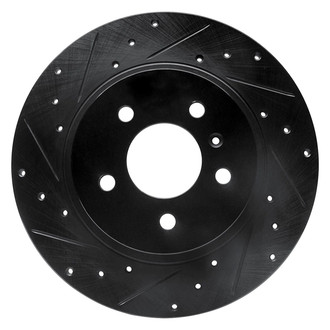 R1 Concepts® - eLINE™ Drilled and Slotted 1-Piece Rear Driver Side Brake Rotor
