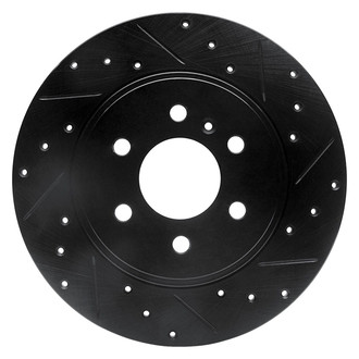 R1 Concepts® - eLINE™ Drilled and Slotted 1-Piece Rear Passenger Side Brake Rotor