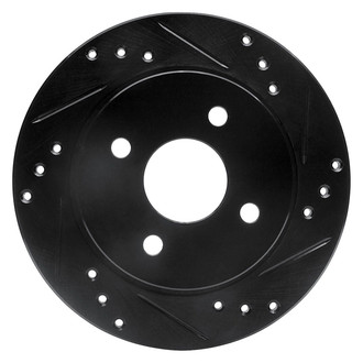R1 Concepts® - eLINE™ Drilled and Slotted 1-Piece Rear Passenger Side Brake Rotor