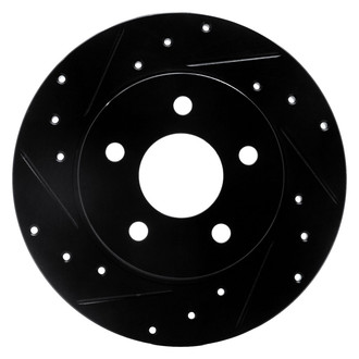 R1 Concepts® - eLINE™ Drilled and Slotted 1-Piece Rear Driver Side Brake Rotor