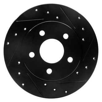 R1 Concepts® - eLINE™ Drilled and Slotted 1-Piece Rear Passenger Side Brake Rotor
