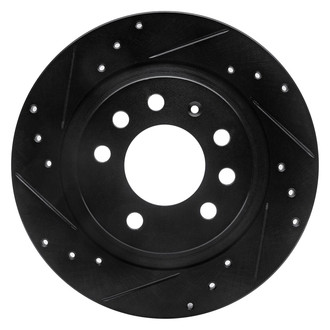 R1 Concepts® - eLINE™ Drilled and Slotted 1-Piece Rear Driver Side Brake Rotor