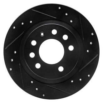 R1 Concepts® - eLINE™ Drilled and Slotted 1-Piece Rear Passenger Side Brake Rotor