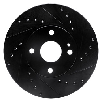 R1 Concepts® - eLINE™ Drilled and Slotted 1-Piece Front Passenger Side Brake Rotor