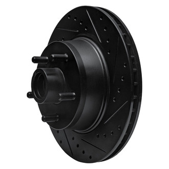 R1 Concepts® - eLINE™ Drilled and Slotted 1-Piece Front Passenger Side Brake Rotor