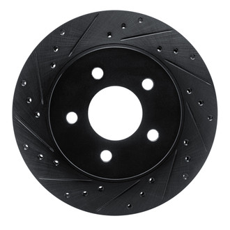 R1 Concepts® - eLINE™ Drilled and Slotted 1-Piece Rear Driver Side Brake Rotor