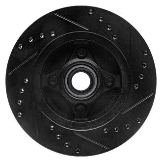 R1 Concepts® - eLINE™ Drilled and Slotted 1-Piece Front Driver Side Brake Rotor