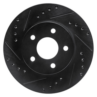 R1 Concepts® - eLINE™ Drilled and Slotted 1-Piece Front Driver Side Brake Rotor