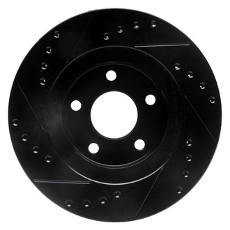 R1 Concepts® - eLINE™ Drilled and Slotted 1-Piece Front Passenger Side Brake Rotor