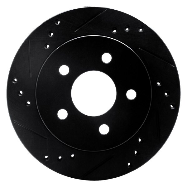 R1 Concepts® - eLINE™ Drilled and Slotted 1-Piece Rear Brake Rotor