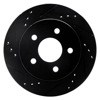 R1 Concepts® - eLINE™ Drilled and Slotted 1-Piece Rear Driver Side Brake Rotor
