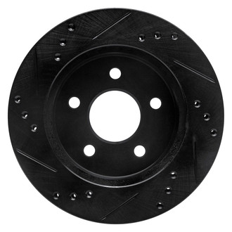 R1 Concepts® - eLINE™ Drilled and Slotted 1-Piece Rear Passenger Side Brake Rotor