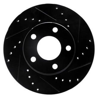 R1 Concepts® - eLINE™ Drilled and Slotted 1-Piece Front Passenger Side Brake Rotor