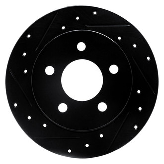 R1 Concepts® - eLINE™ Drilled and Slotted 1-Piece Rear Driver Side Brake Rotor