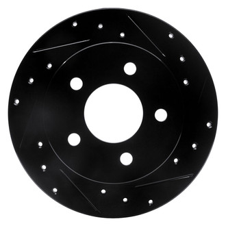 R1 Concepts® - eLINE™ Drilled and Slotted 1-Piece Rear Passenger Side Brake Rotor