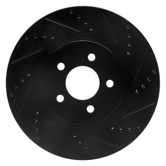 R1 Concepts® - eLINE™ Drilled and Slotted 1-Piece Front Passenger Side Brake Rotor