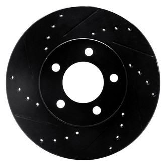 R1 Concepts® - eLINE™ Drilled and Slotted 1-Piece Front Driver Side Brake Rotor