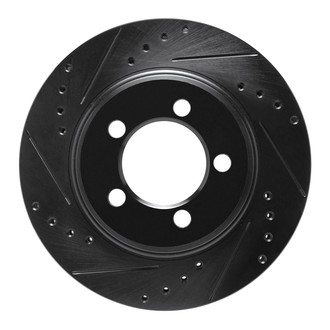 R1 Concepts® - eLINE™ Drilled and Slotted 1-Piece Front Driver Side Brake Rotor