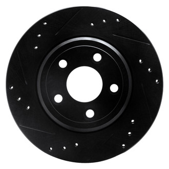 R1 Concepts® - eLINE™ Drilled and Slotted 1-Piece Rear Driver Side Brake Rotor