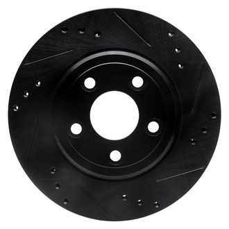 R1 Concepts® - eLINE™ Drilled and Slotted 1-Piece Rear Passenger Side Brake Rotor
