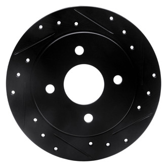 R1 Concepts® - eLINE™ Drilled and Slotted 1-Piece Rear Passenger Side Brake Rotor