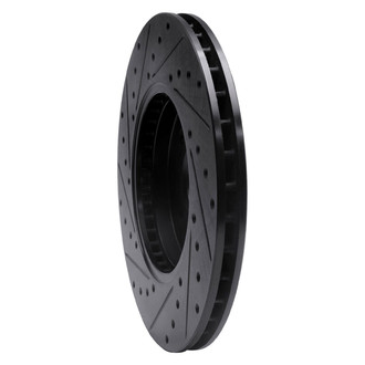 R1 Concepts® - eLINE™ Drilled and Slotted 1-Piece Front Passenger Side Brake Rotor